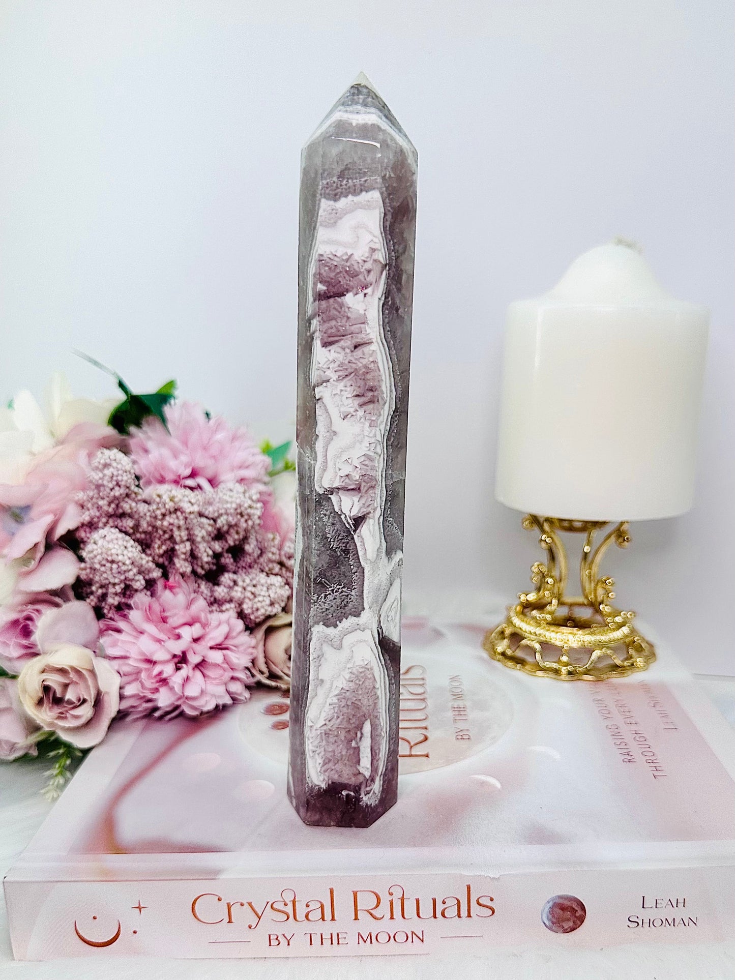 Silky Fluorite Tower 19.5cm