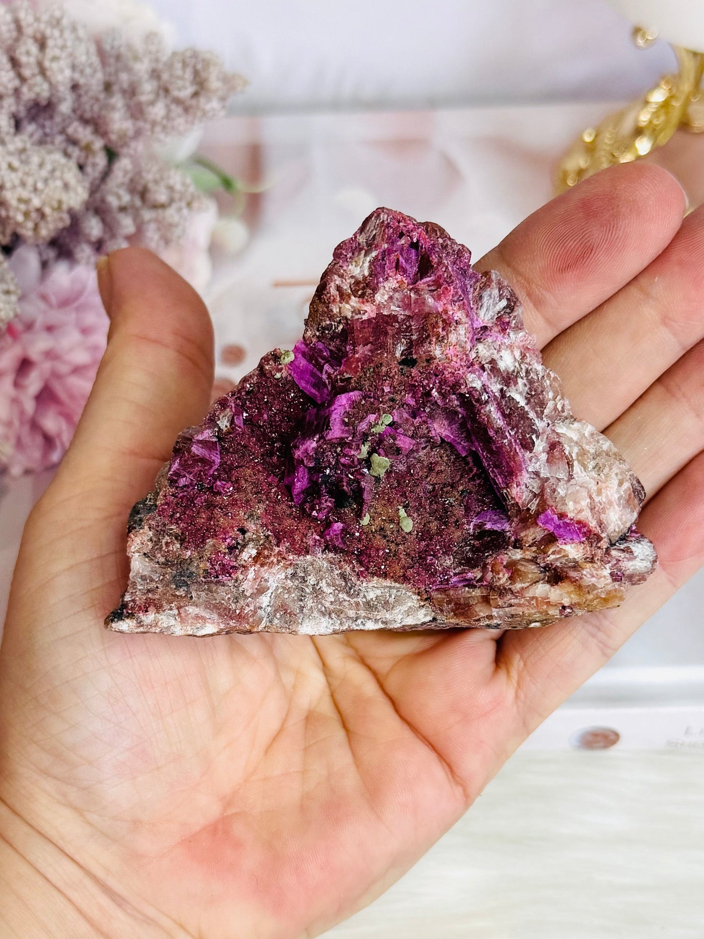 Natural Pink Cobaltian Calcite Specimen 9cm