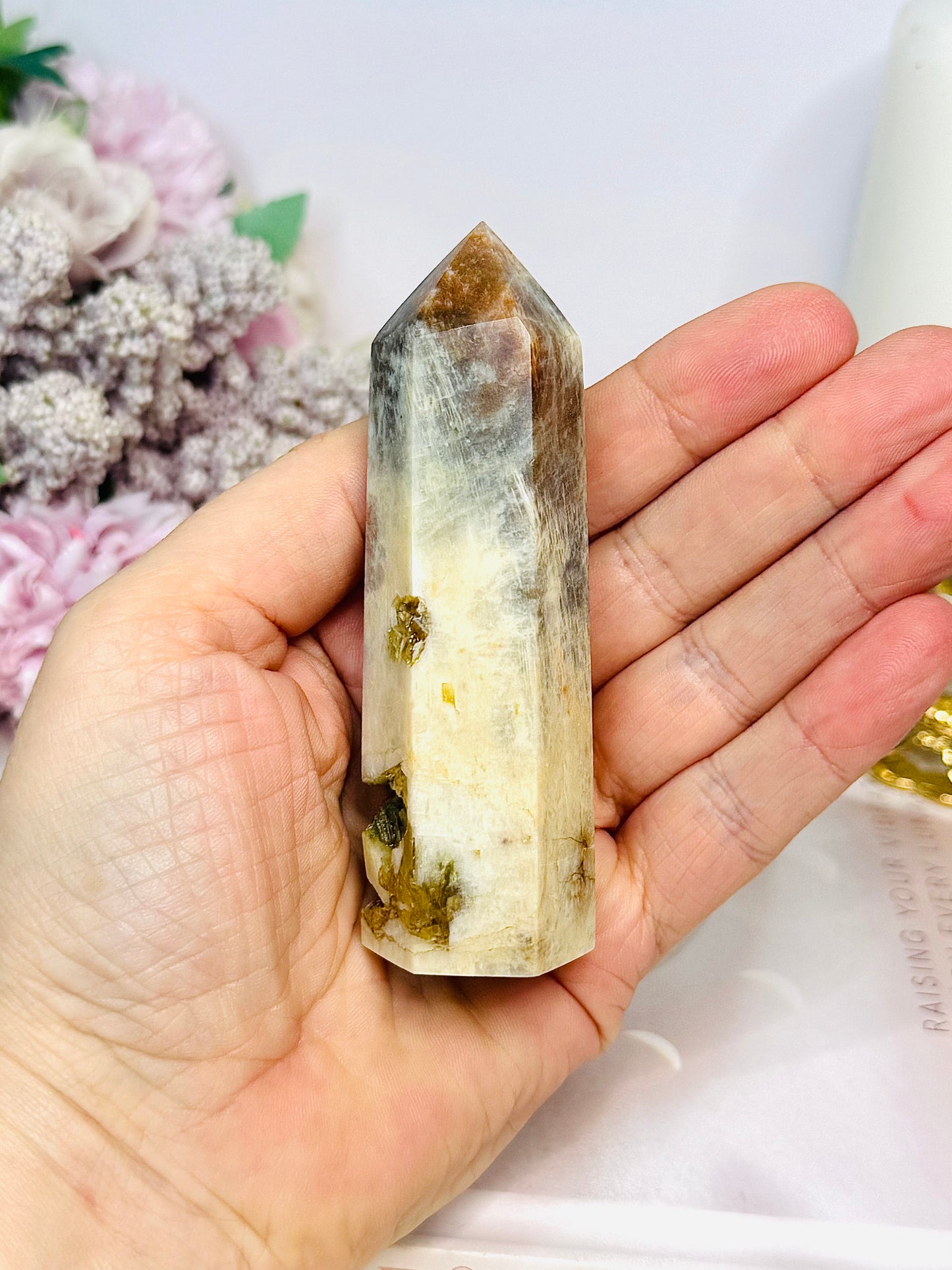 Moonstone Druzy Tower 9cm