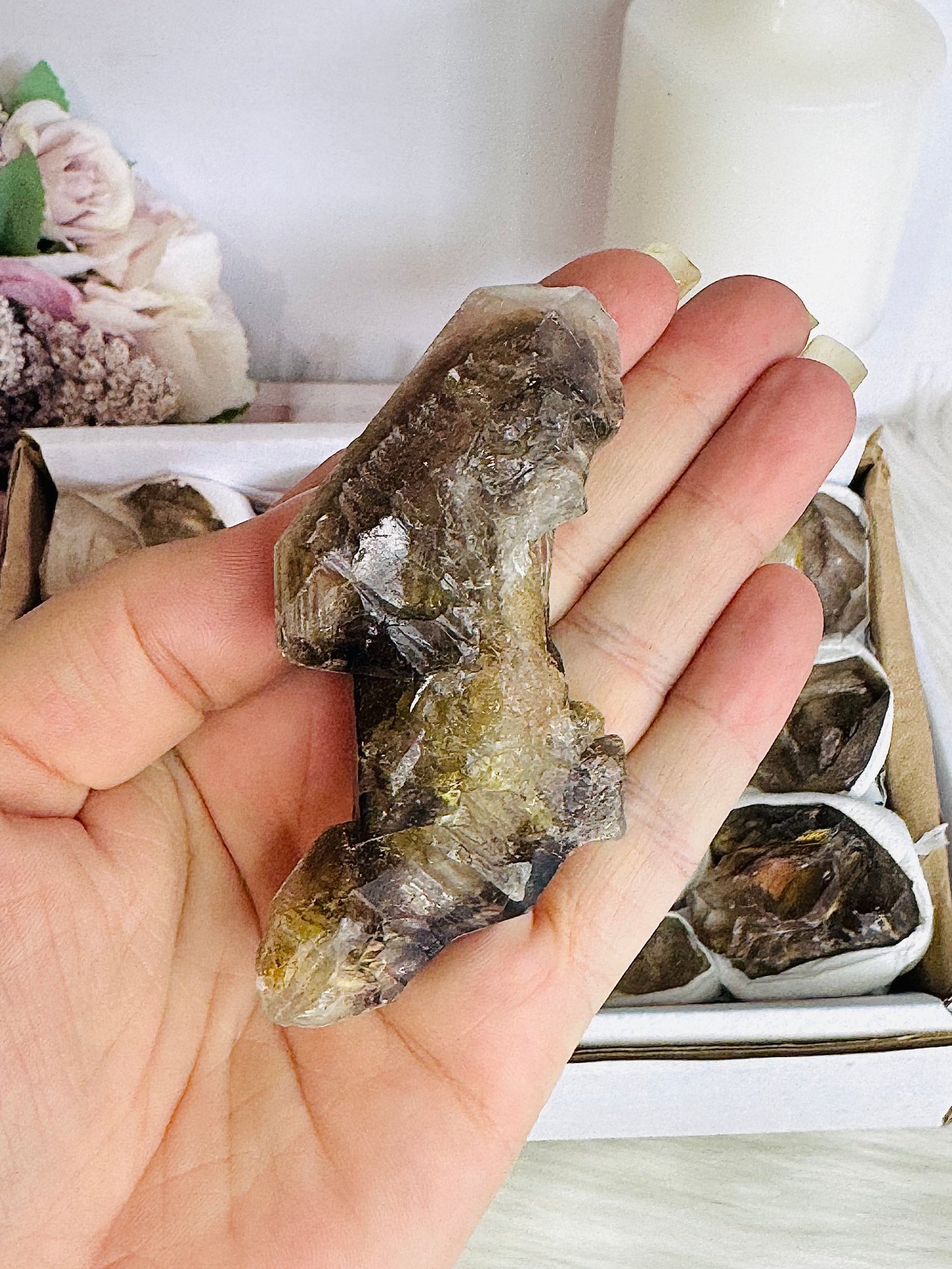 Smokey Quartz Crystal Set 673grams
