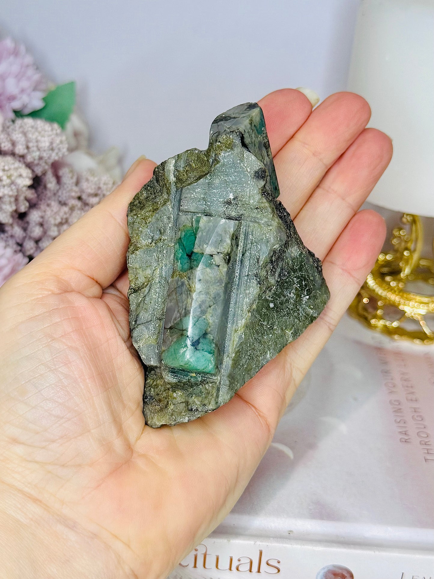 Natural Emerald Specimen On Matrix From Brazil 246g