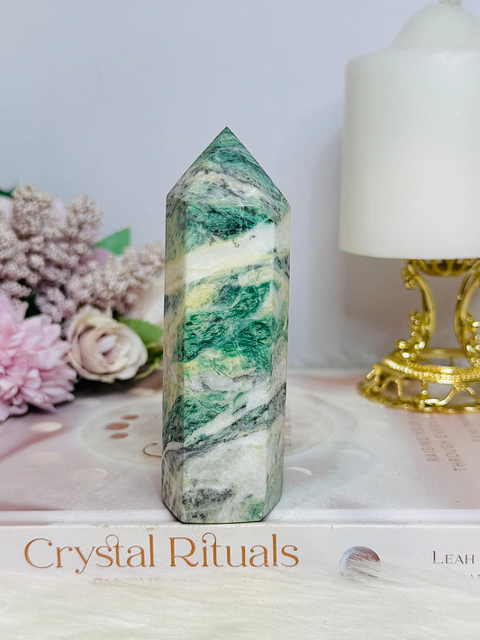 Natural Mariposite Tower 11cm 265g