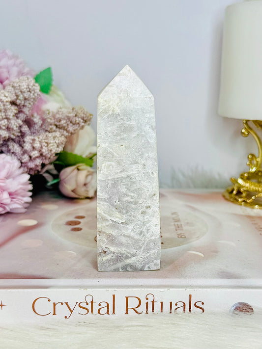 Pink Amethyst Druzy Tower 10cm