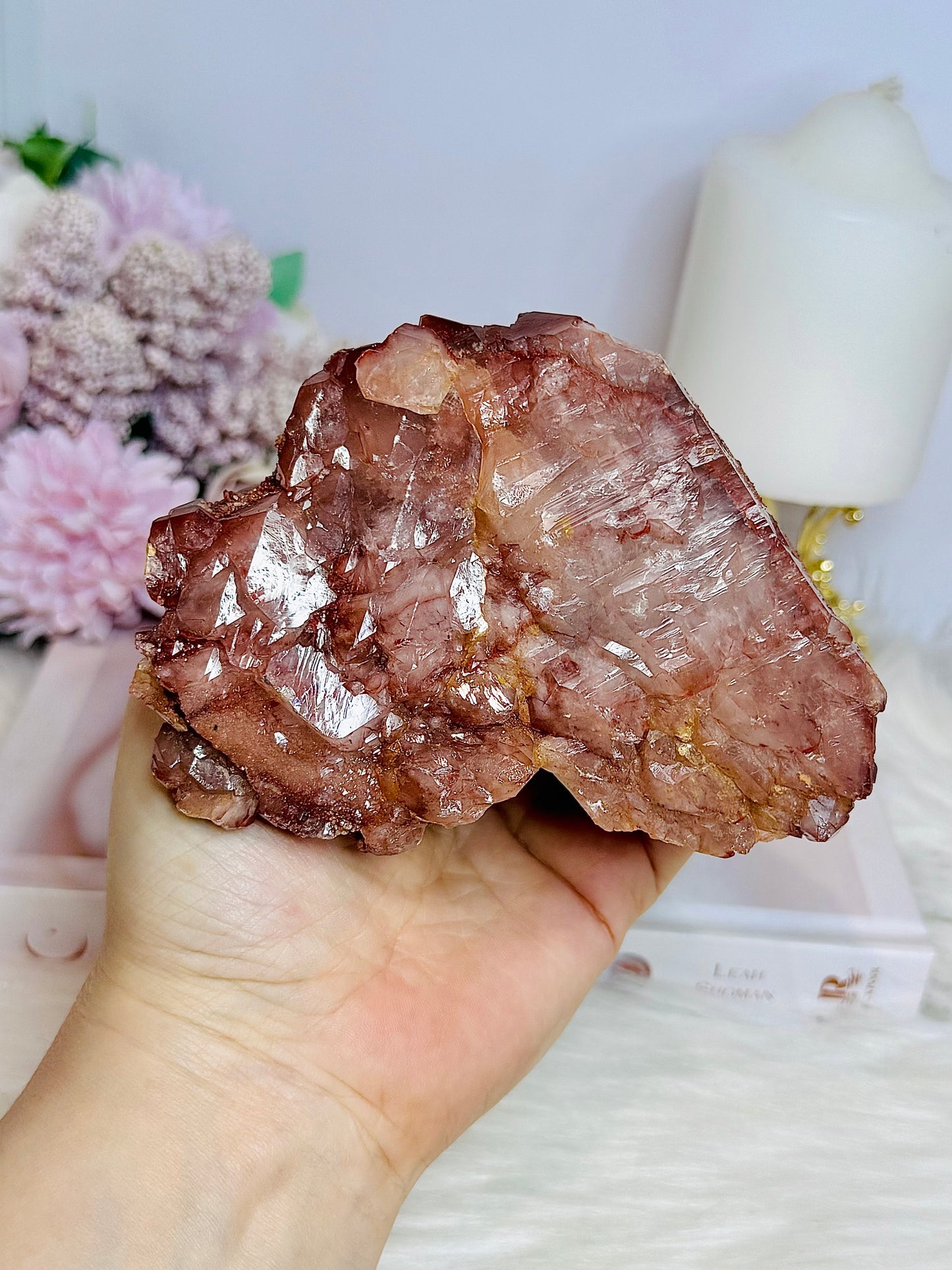 Large Natural Ferrunginous Hematoid Fire Quartz 553g