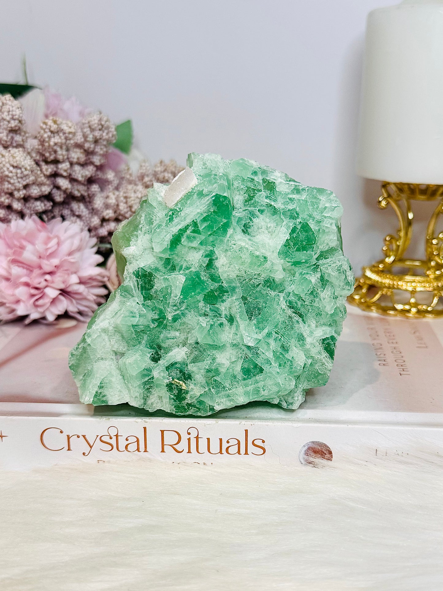 Natural Green Fluorite Thick Specimen 446g