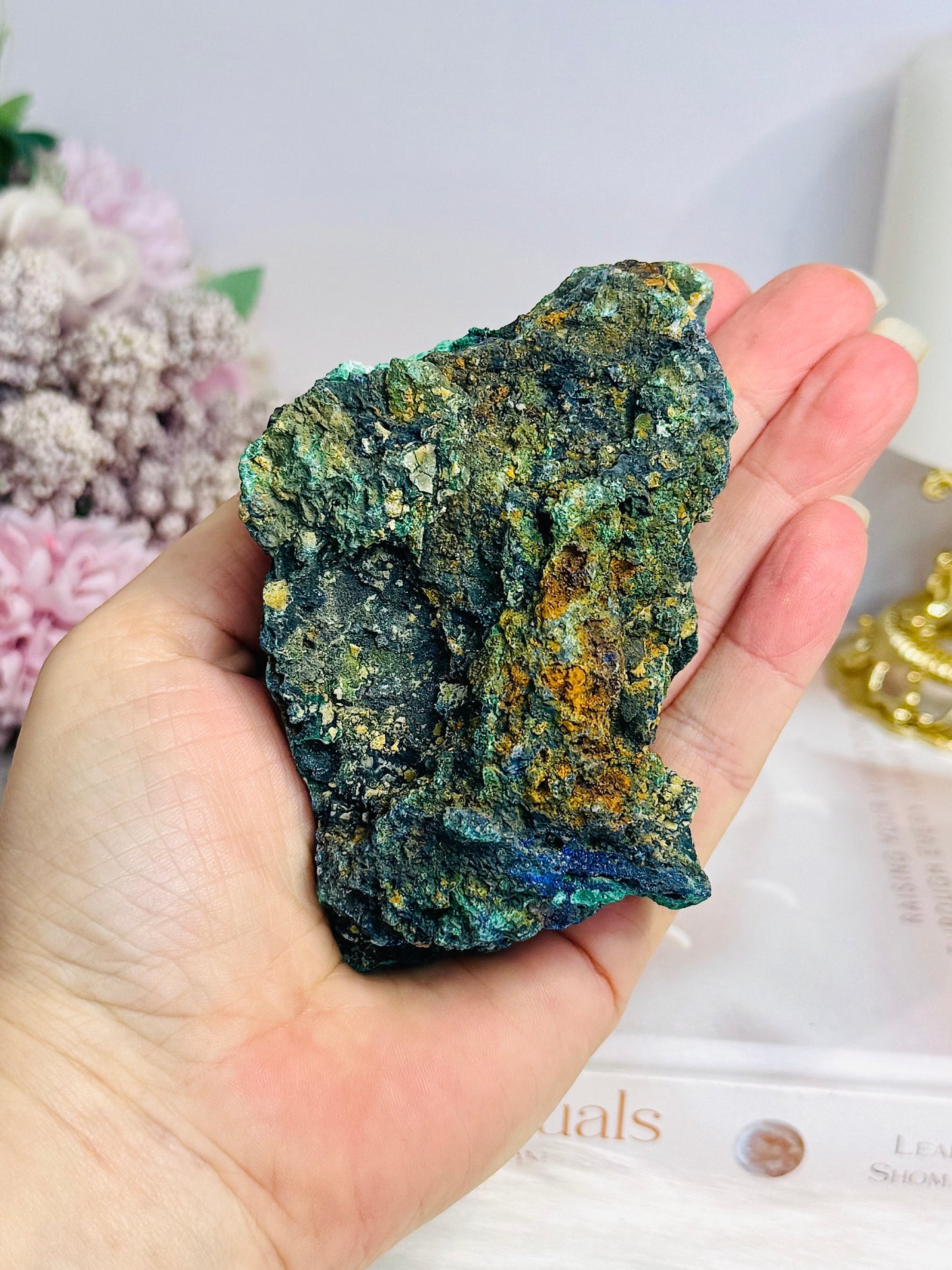 Natural Azurite with Malachite Specimen 263g