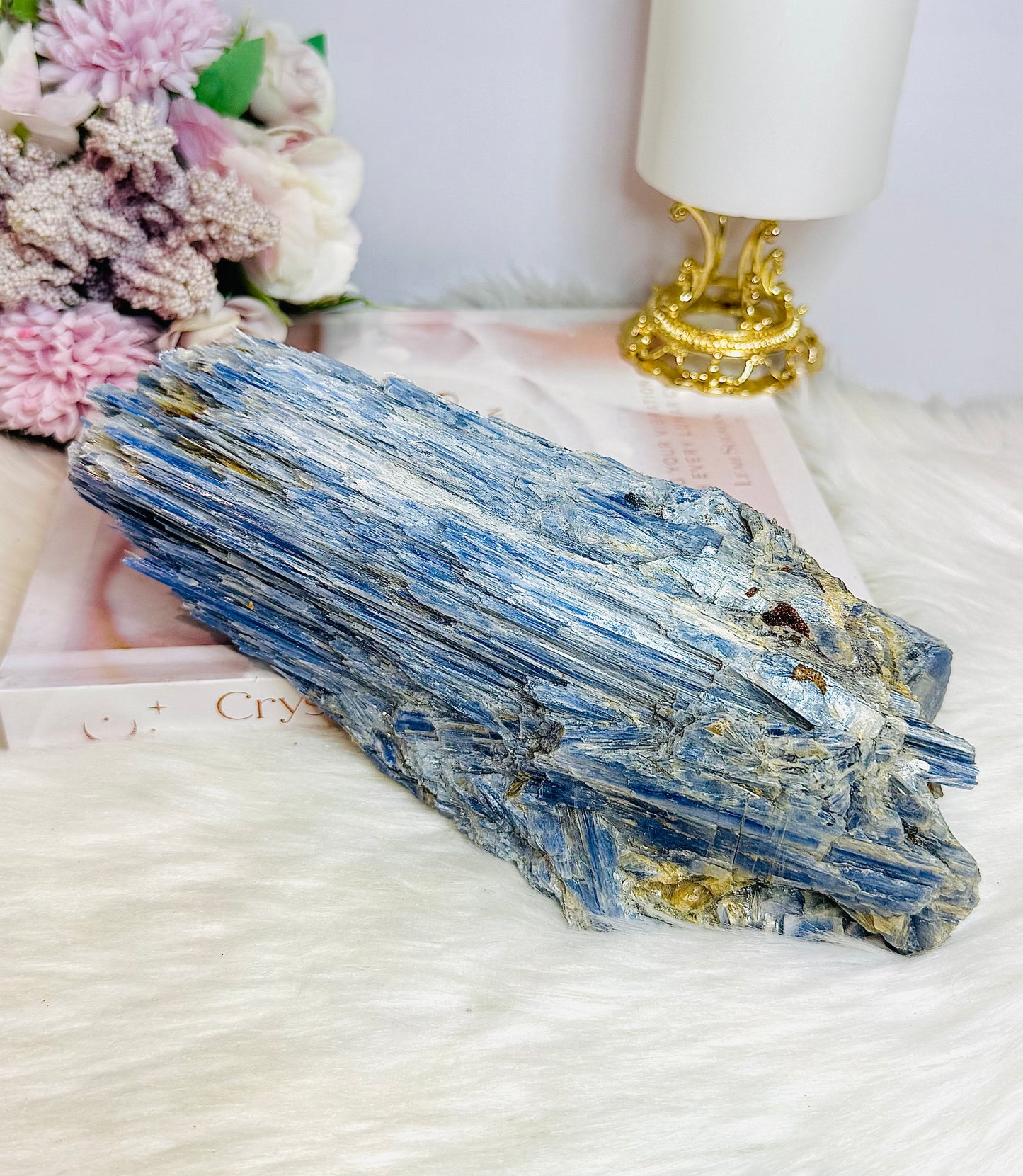 Huge Natural Blue Kyanite Specimen 21cm 1.56KG