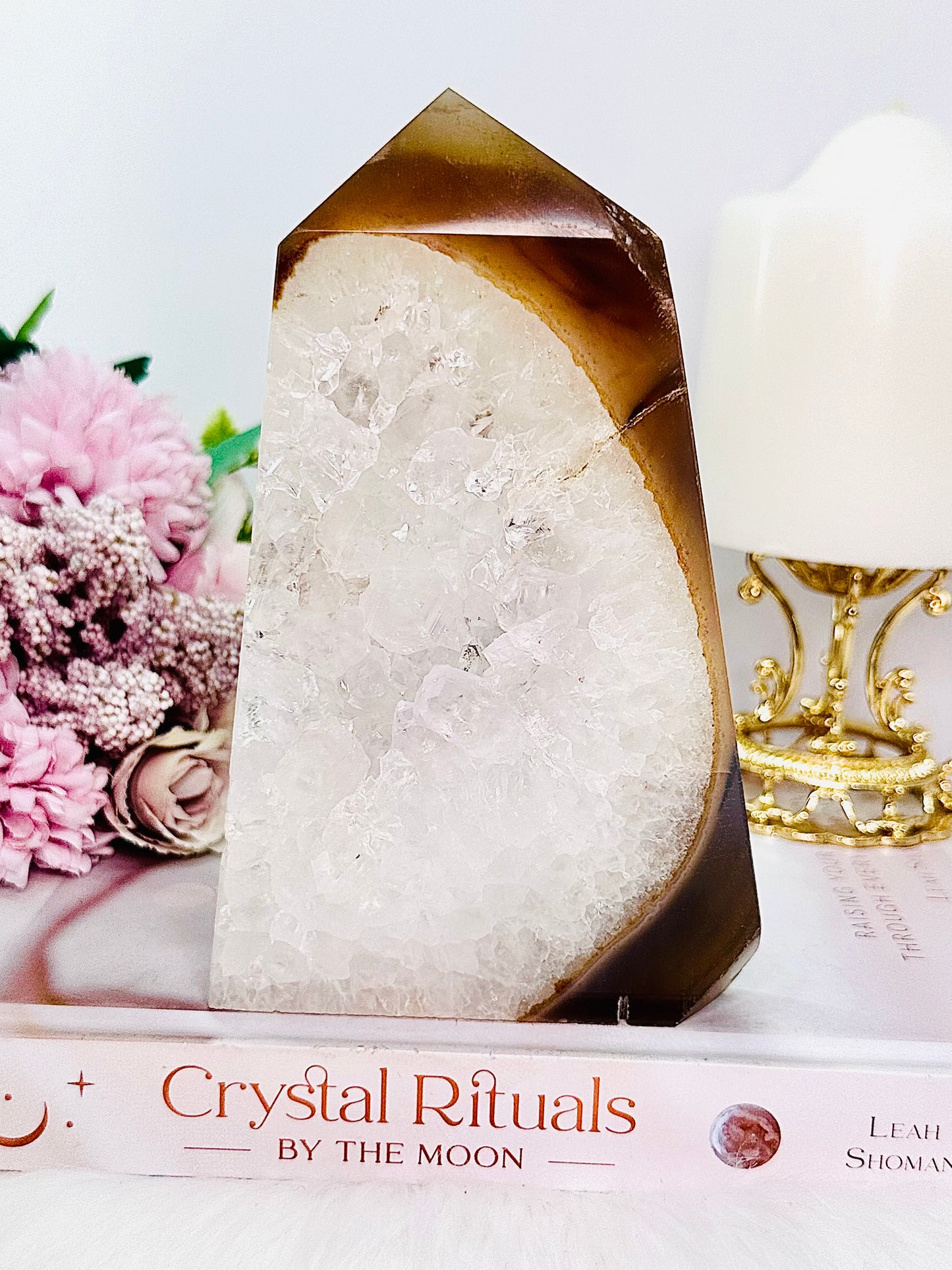 ⚜️ SALE ⚜️ Large 15cm Druzy Agate Tower