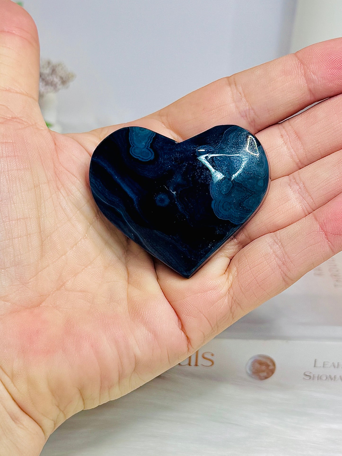 Black Agate Heart 6cm