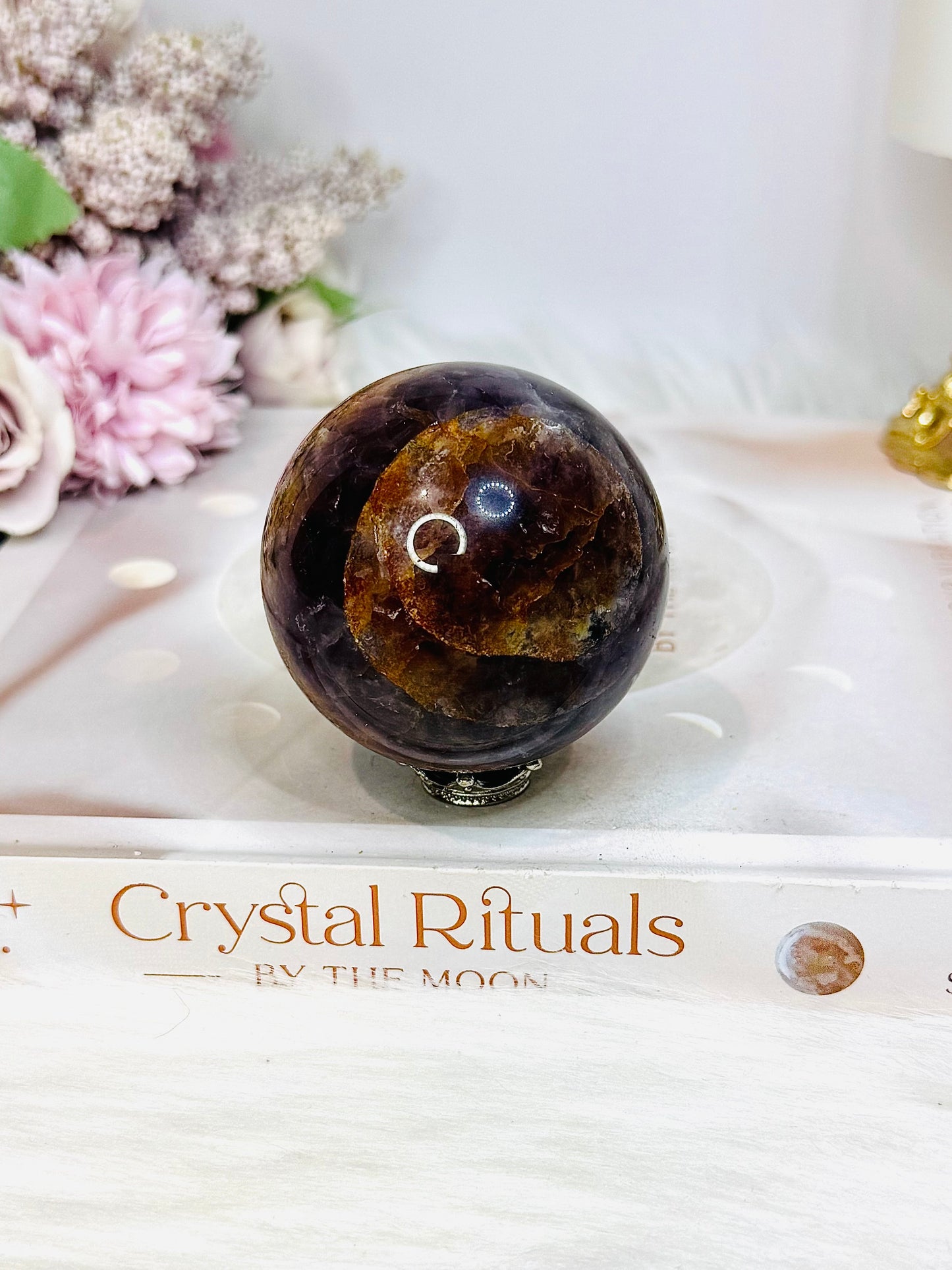 Amethyst X Mexican Crazy Lace Sphere On Stand 228g
