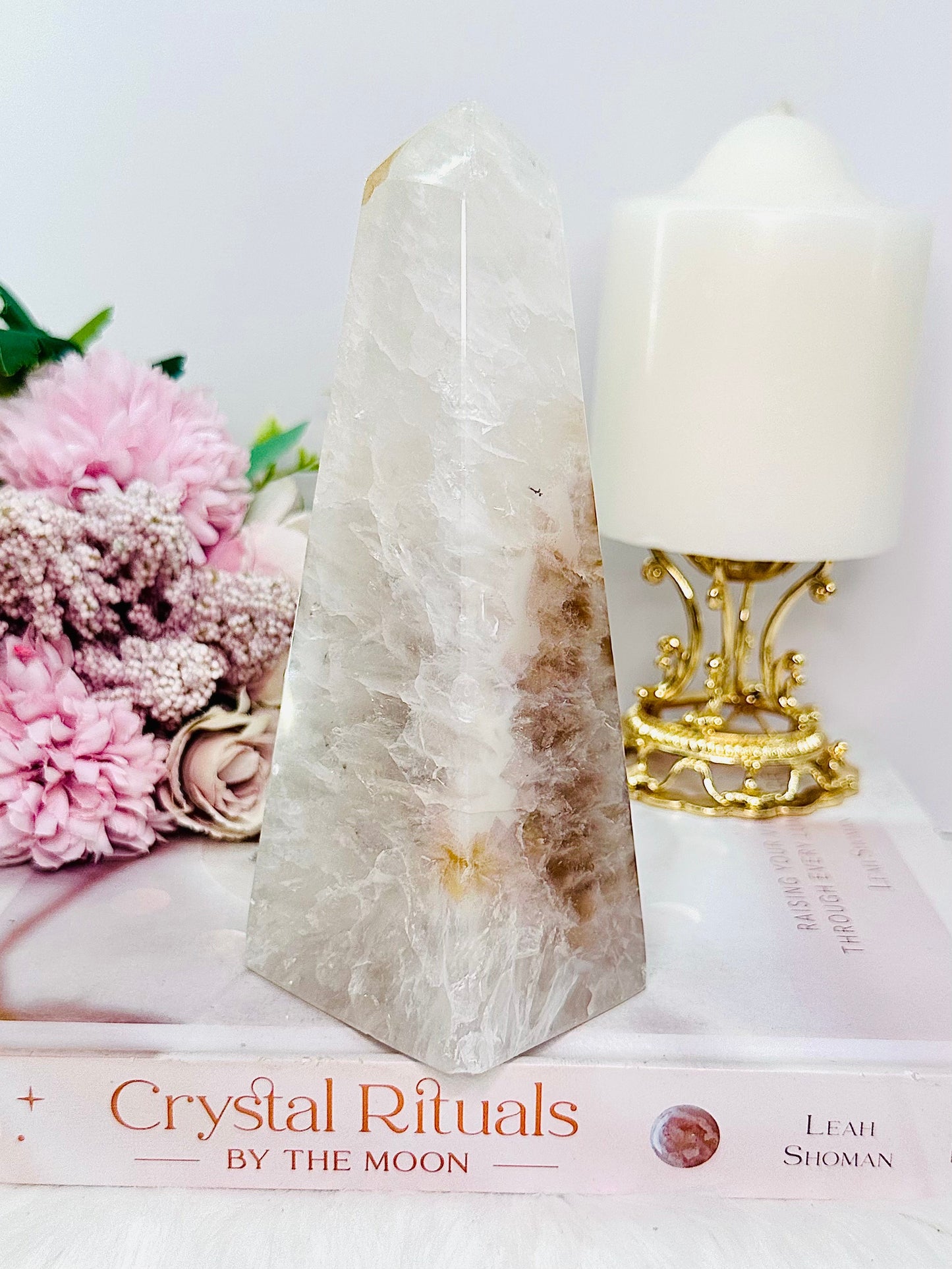 High Grade Large Chunky 561gram Agate Obelisk | Tower