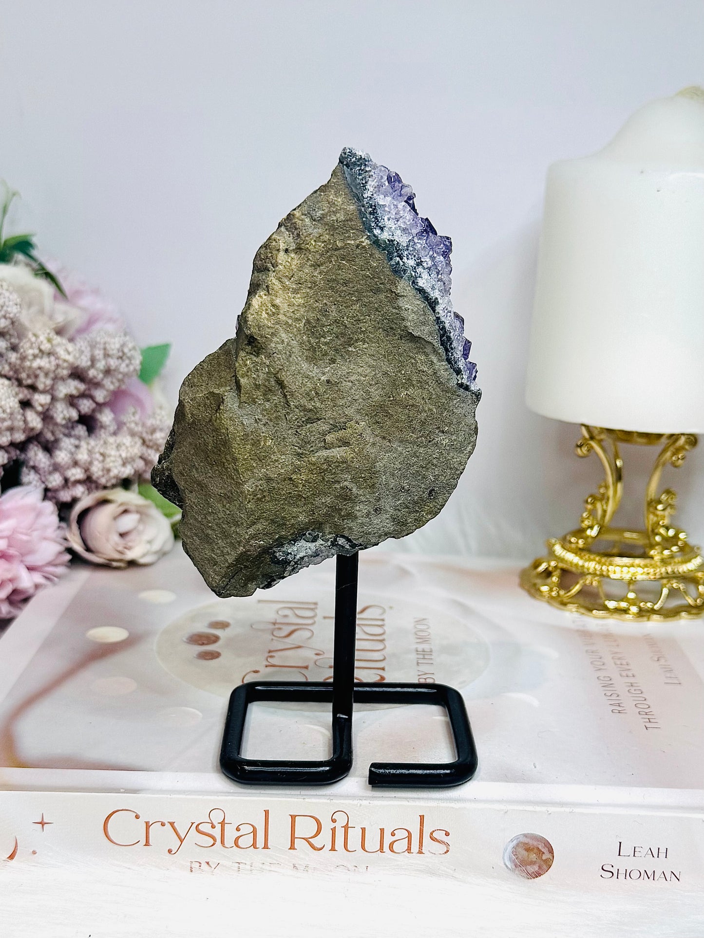 Amethyst Cluster On Stand 14cm