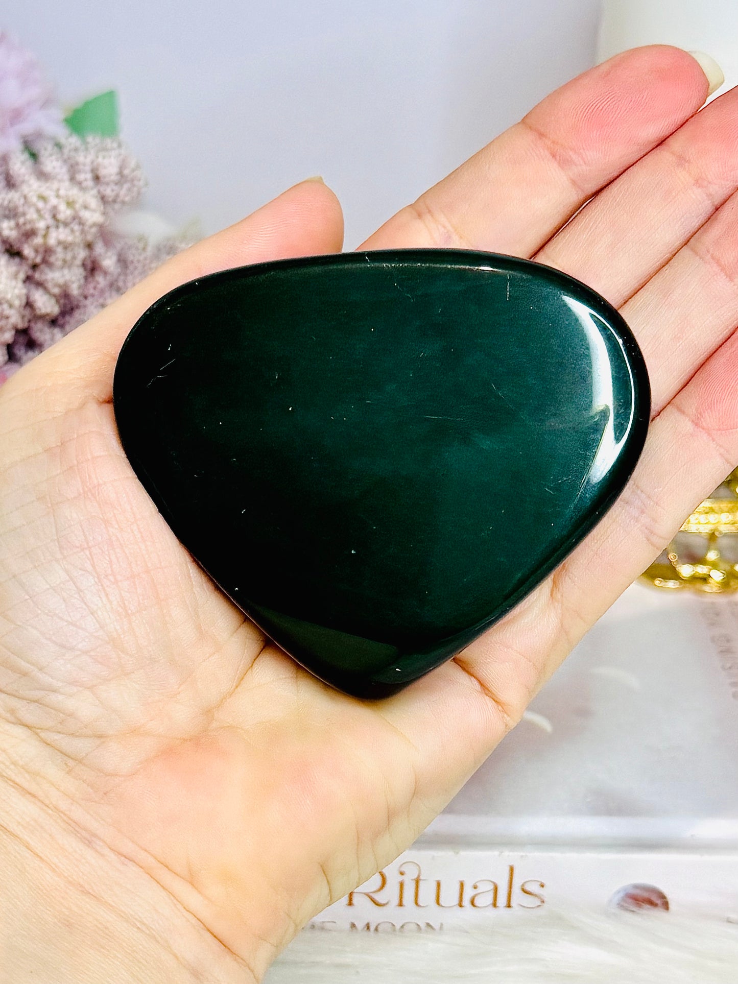 Rainbow Obsidian Chunky Heart 8cm