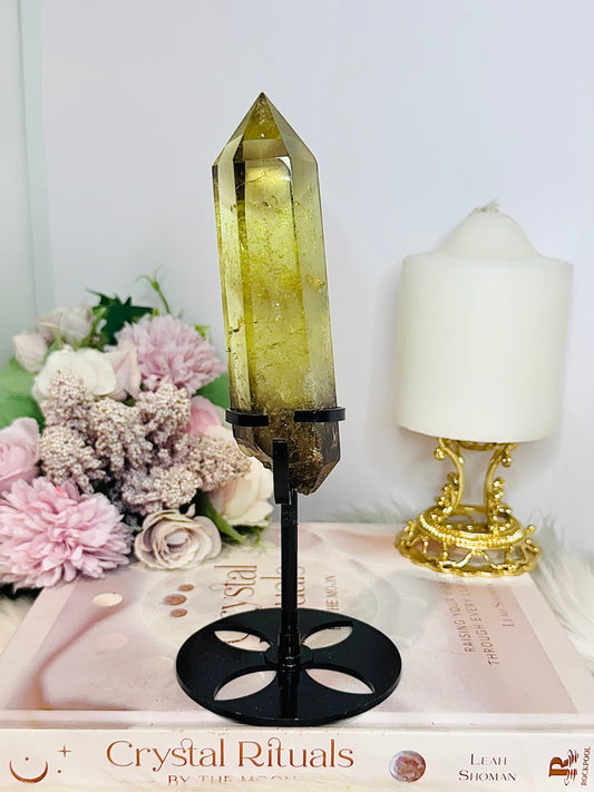 Citrine Double Terminated Point on Stand 19cm