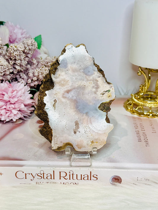 Pink Amethyst Natural Slab 11cm On Stand