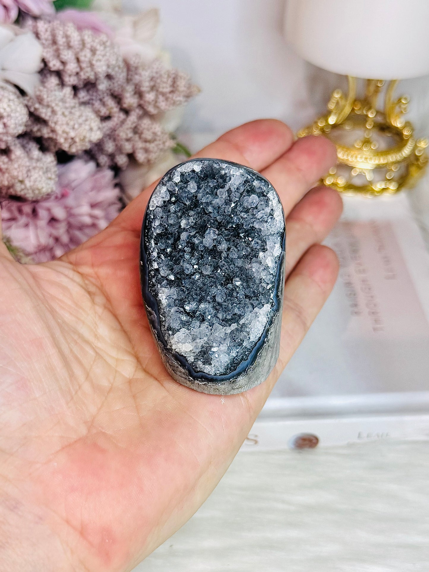 Base Cut Amethyst Cluster 5.5cm
