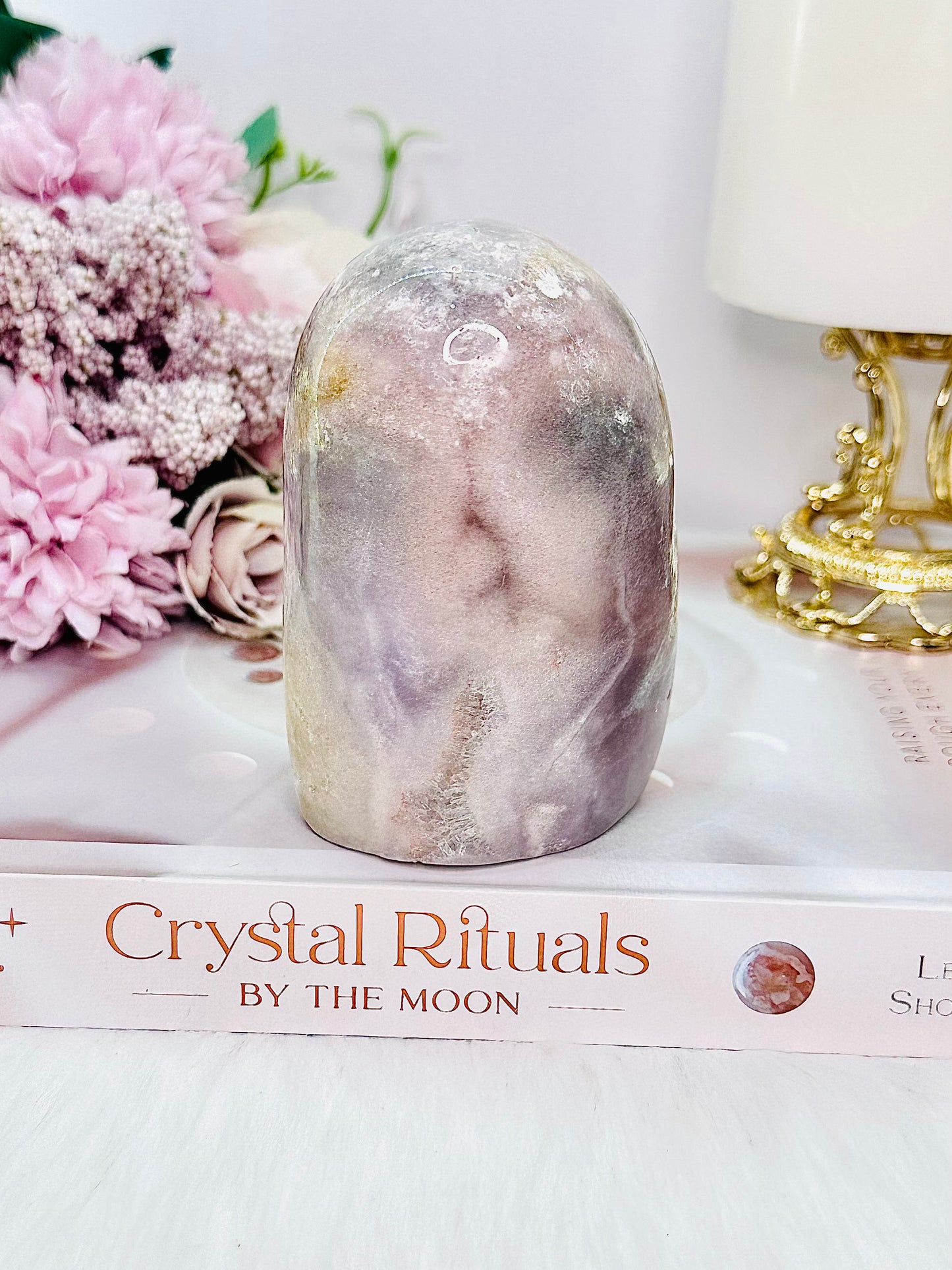 Druzy Pink Amethyst Polished Freeform From Brazil 10cm 363grams