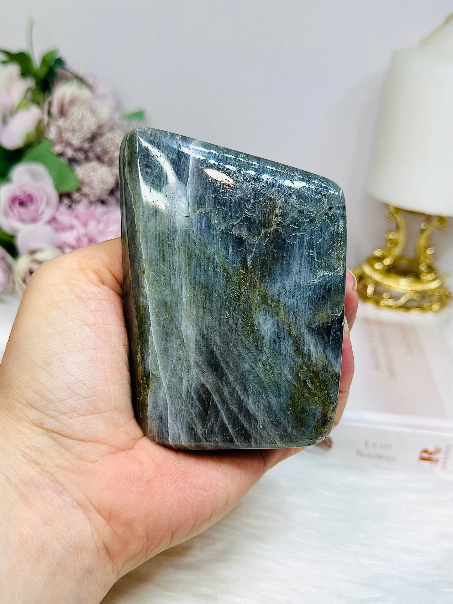 Labradorite Freeform with Purple Flash 9.5cm ~ Chip on side Discounted