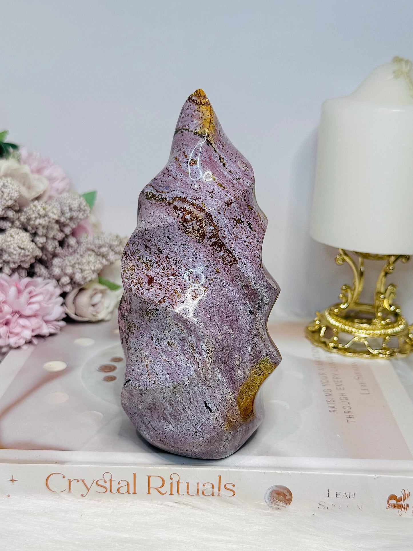 Large High Grade Ocean Jasper Flame 15cm 852g