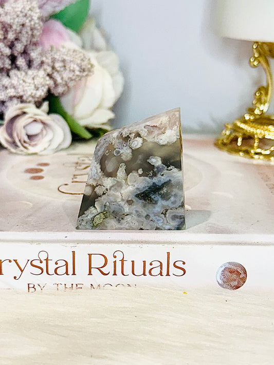 Green Flower Agate Freeform 5cm