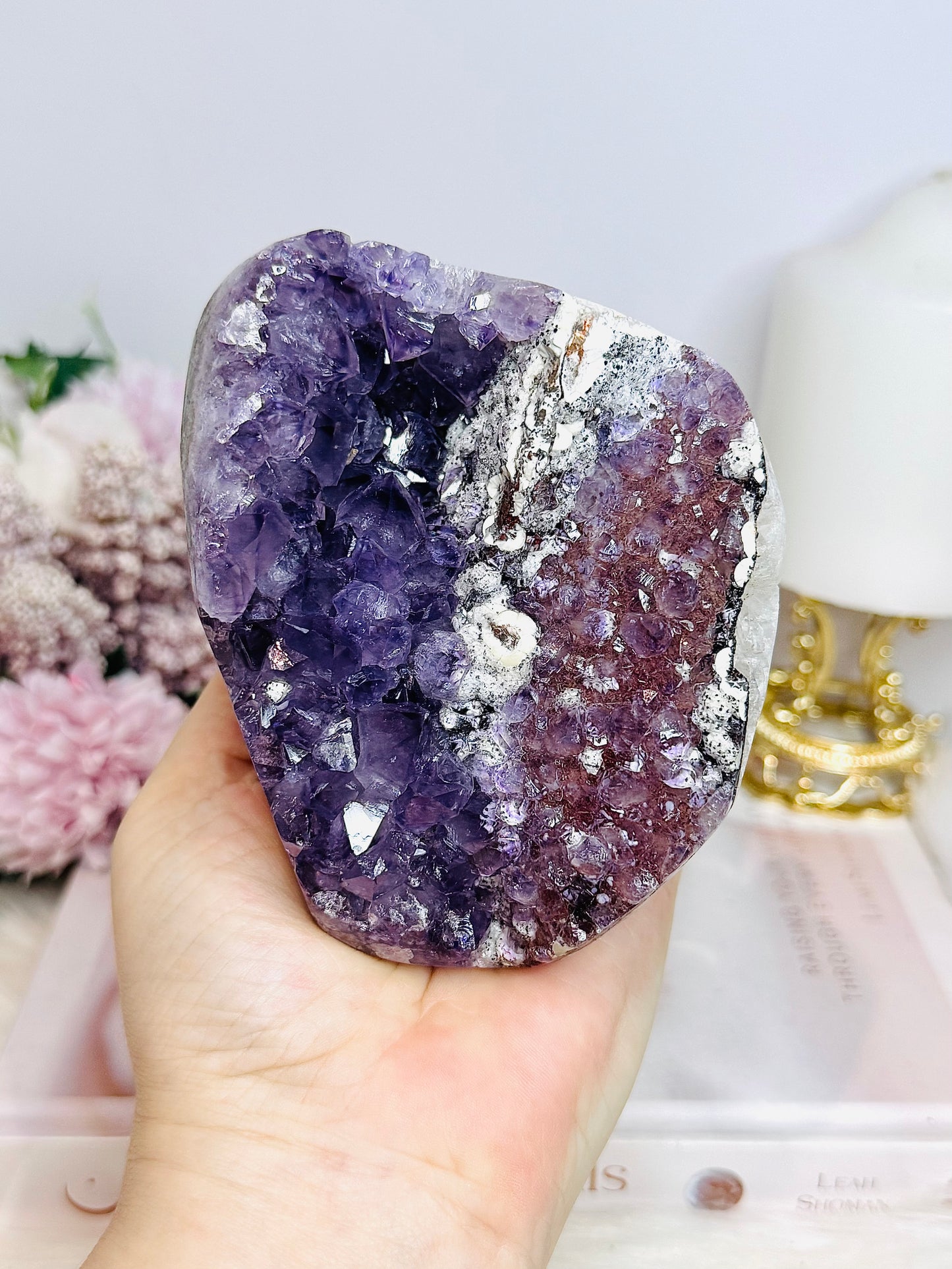 Large High Grade Amethyst Base Cut Cluster | Freeform 808g