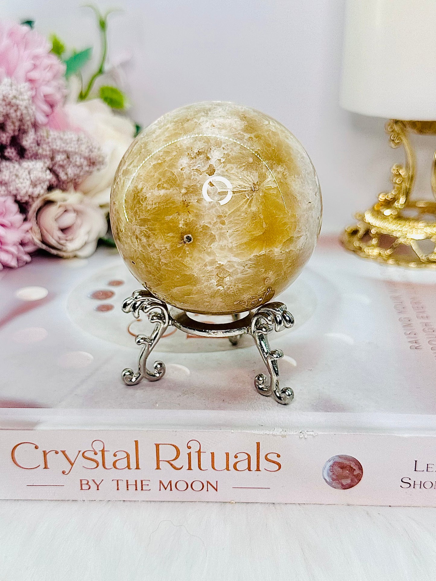 ⚜️ SALE ⚜️ Beautiful 329gram Druzy Pink Amethyst Sphere on Stand From Brazil