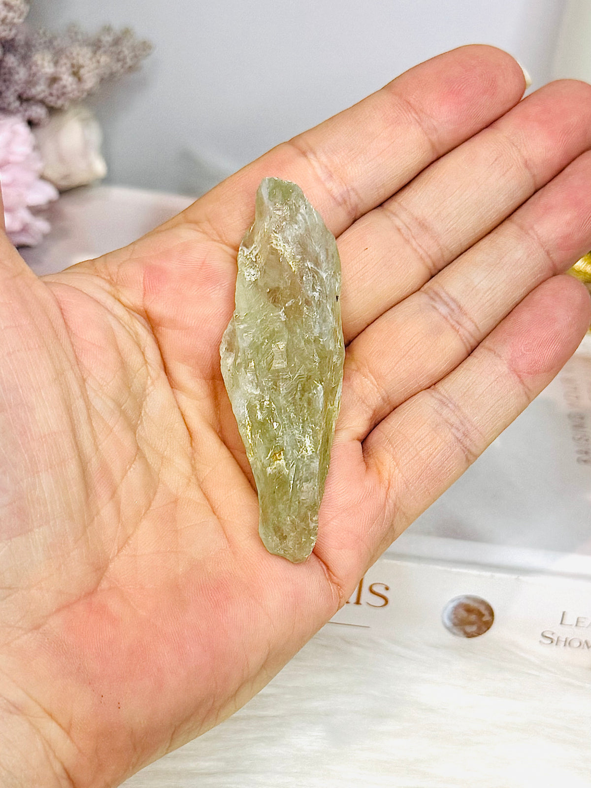 Natural Prasiolite | Green Amethyst Specimen 7cm