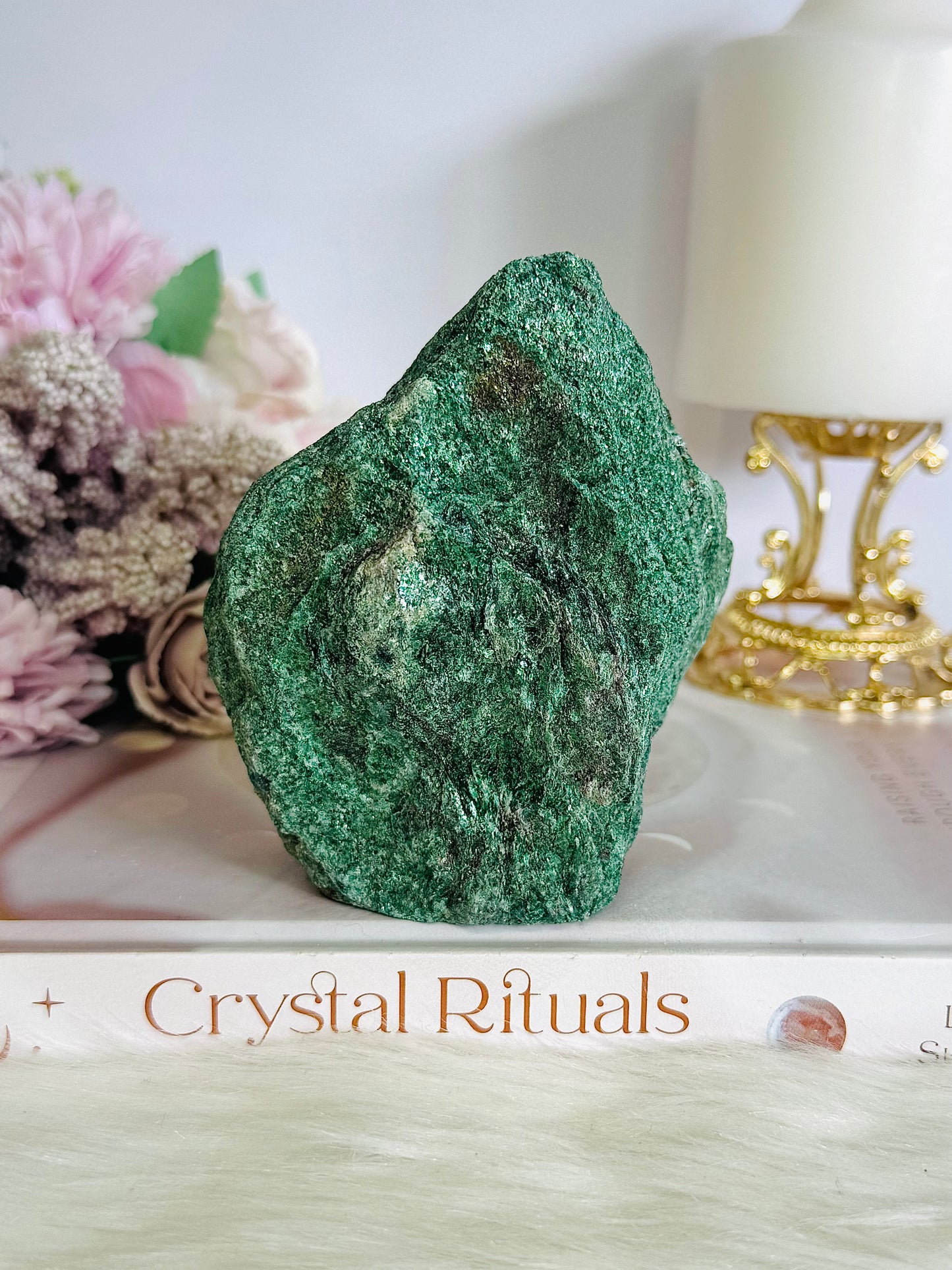 Gorgeous Natural Chunky Green Fuchsite Freeform Specimen 10cm