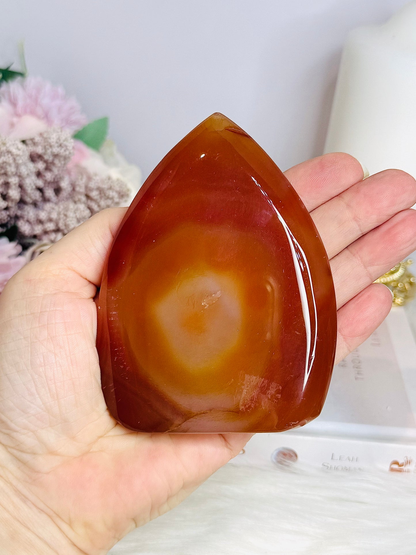 Druzy Carnelian Flame | Freeform 10cm