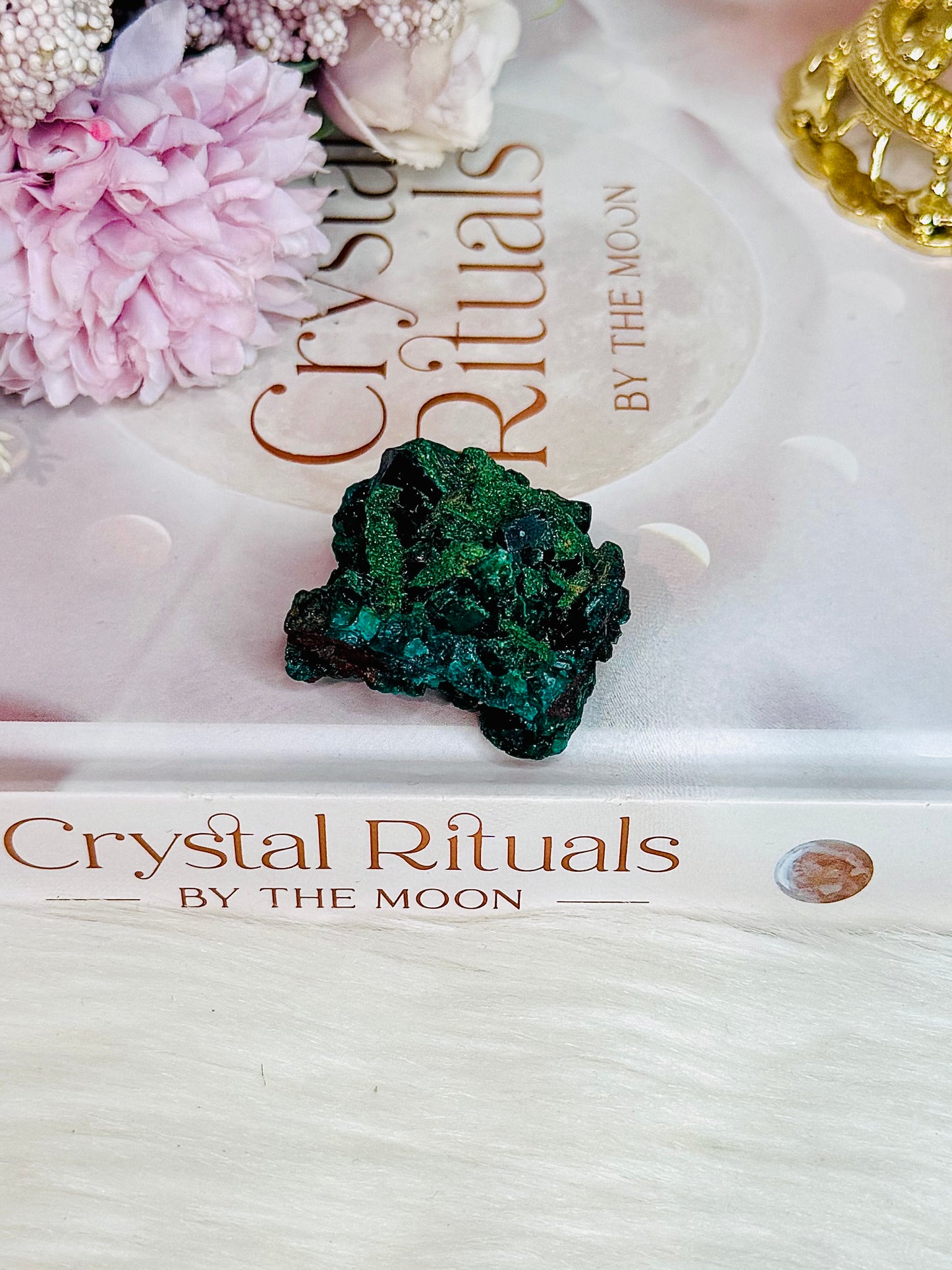 ⚜️ SALE ⚜️ Rare Natural Green Dioptase Specimen from Mashamba West Mine, Congo 4cm
