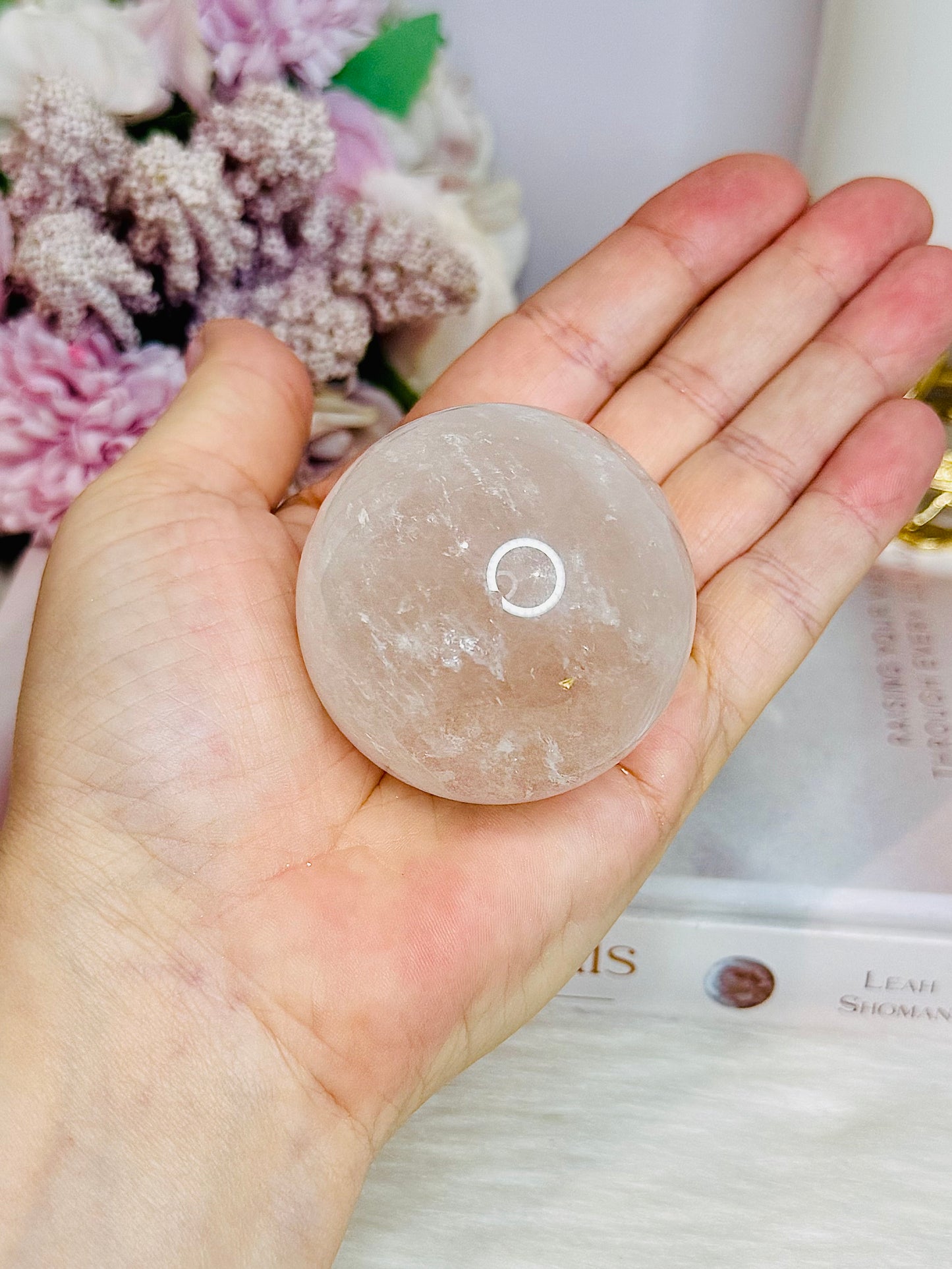 Clear Quartz Sphere on Stand 188g