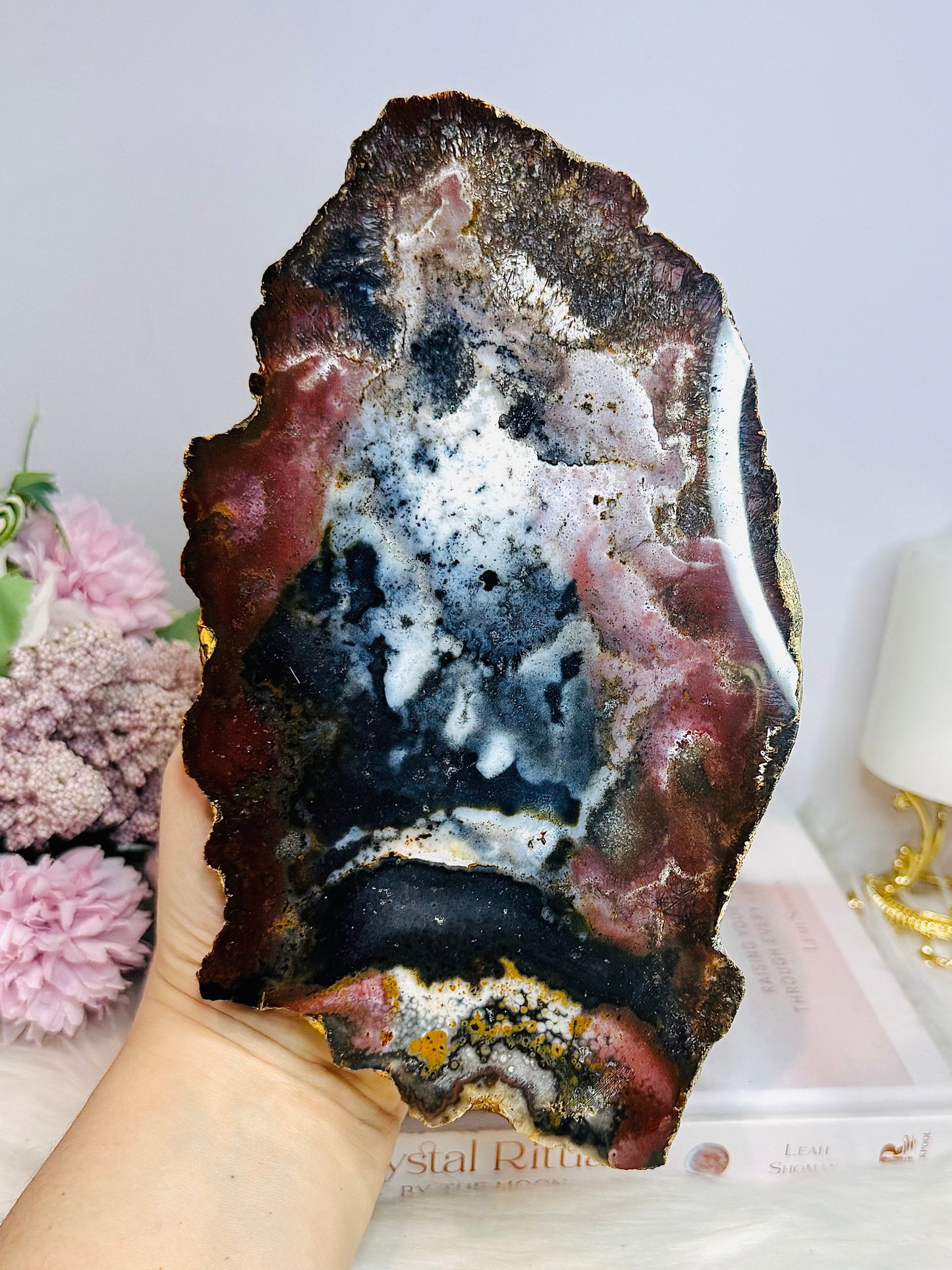 Large Jasper Chunky Slab 22cm 1.1KG On Stand