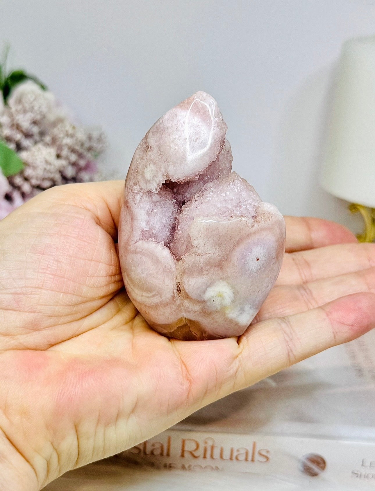 Druzy Pink Amethyst Freeform 7.5cm 143g