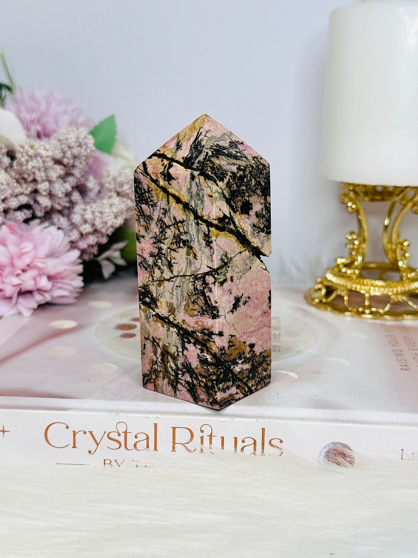 Rhodonite Chunky Tower 9.5cm 302g