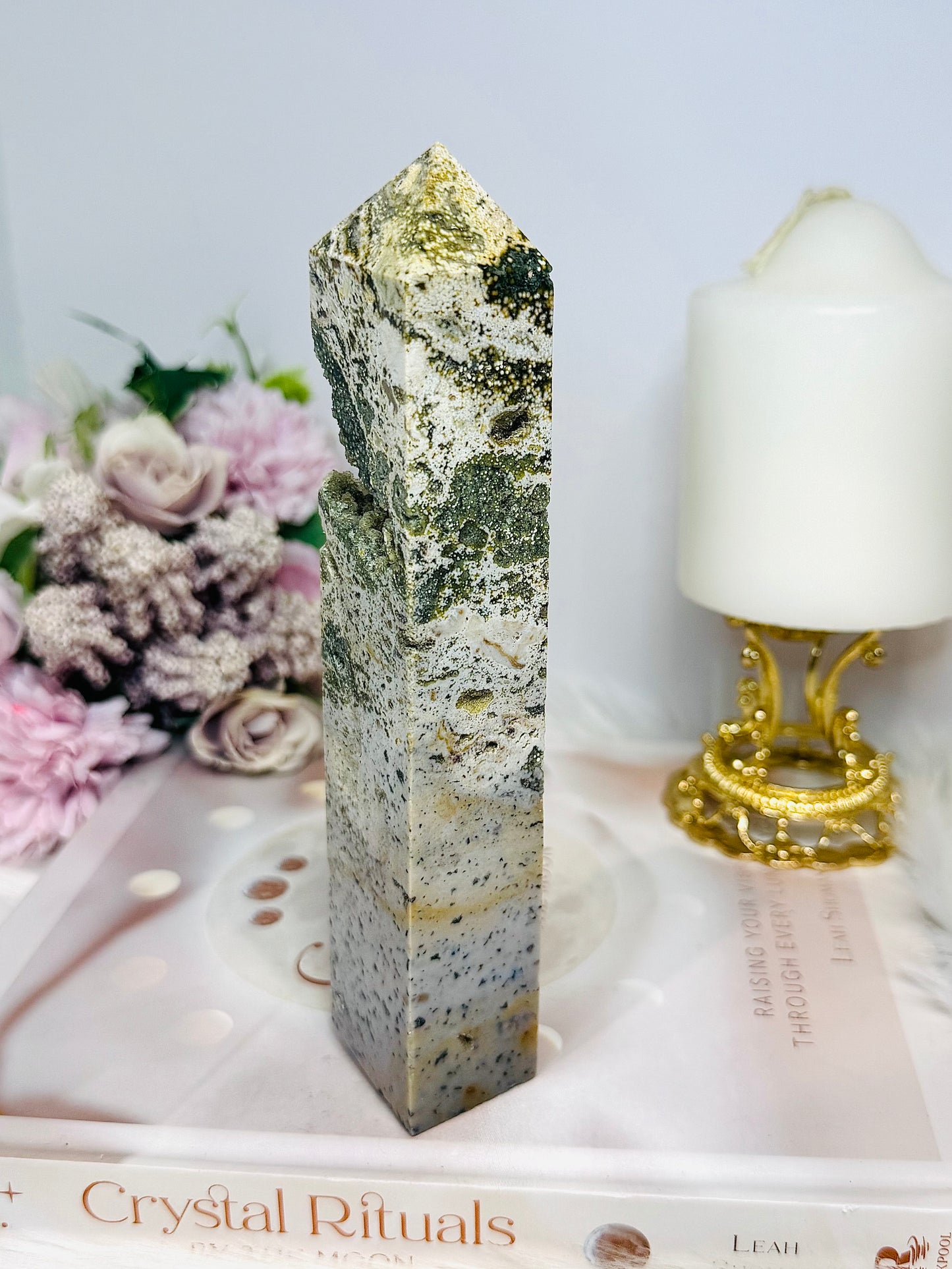 Druzy Ocean Jasper Tower 17cm