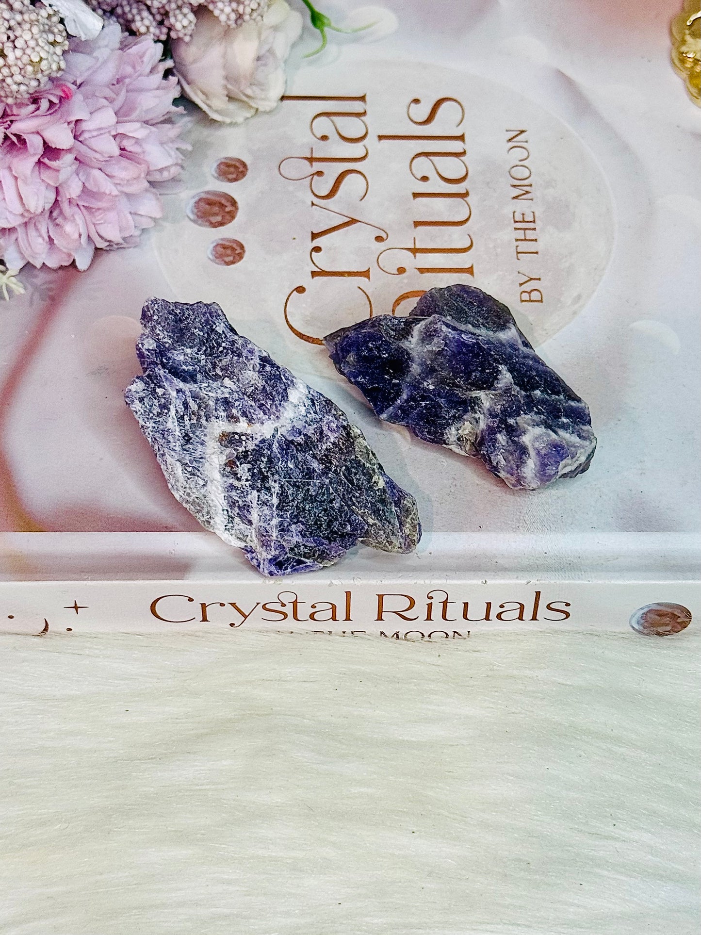 Set of 2 Natural Chevron | Dream Amethyst Specimen