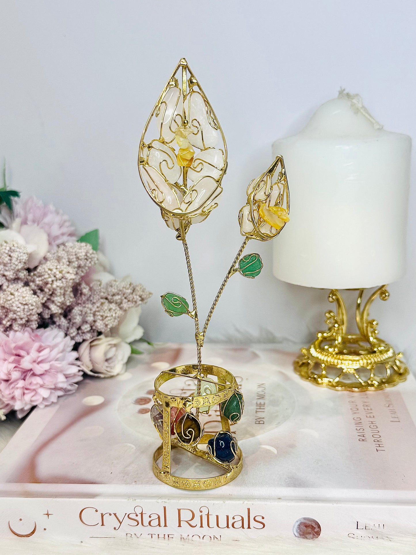 Mixed Crystals Gold Tulip Plant | Flower 17cm