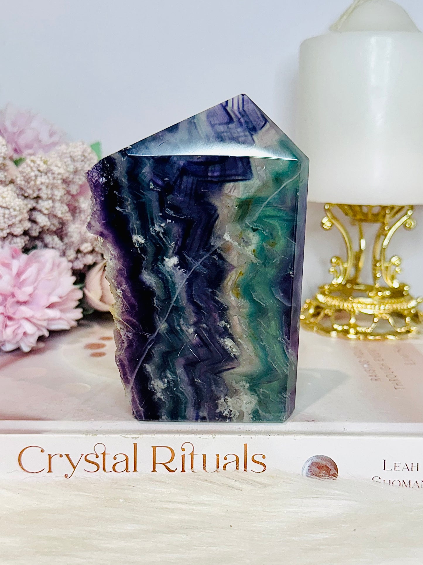 Rainbow Fluorite Polished Slab | Tower 273g