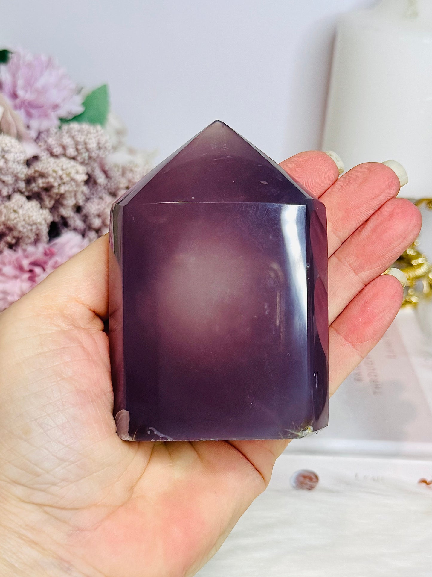 Druzy Agate Tower 9cm