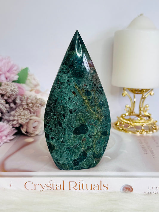 Large 13.5cm Jasper Carved Freeform | Flame