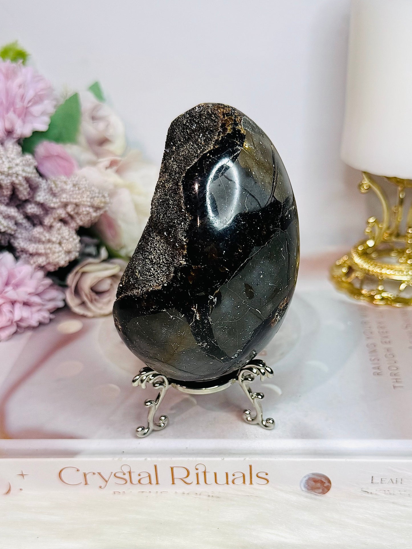 Septarian | Dragon Egg On Stand 10cm
