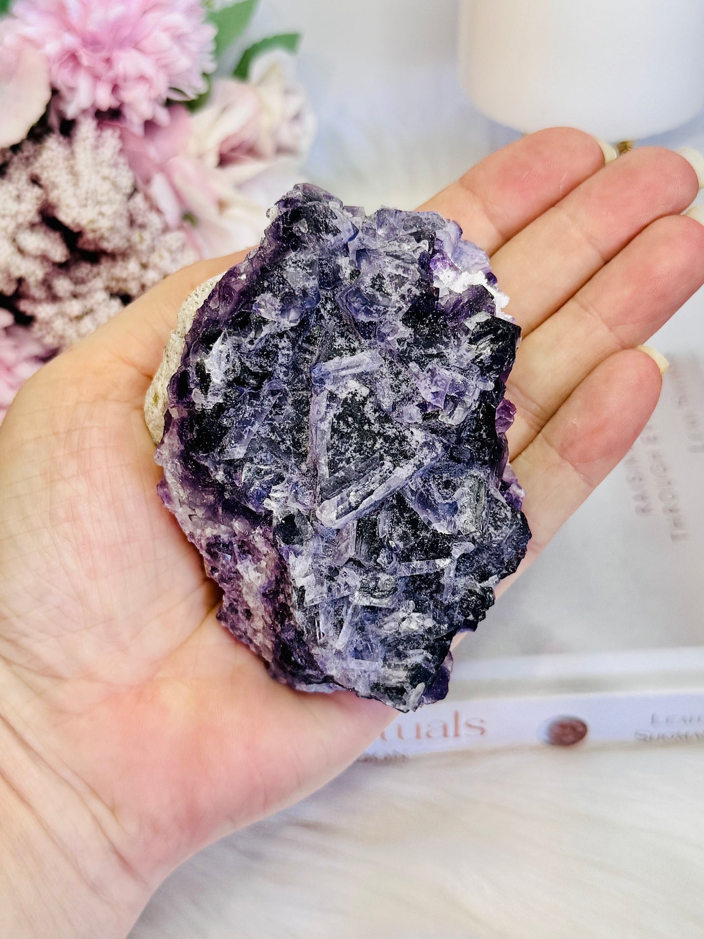 Stunning 353gram Natural Purple Fluorite Specimen