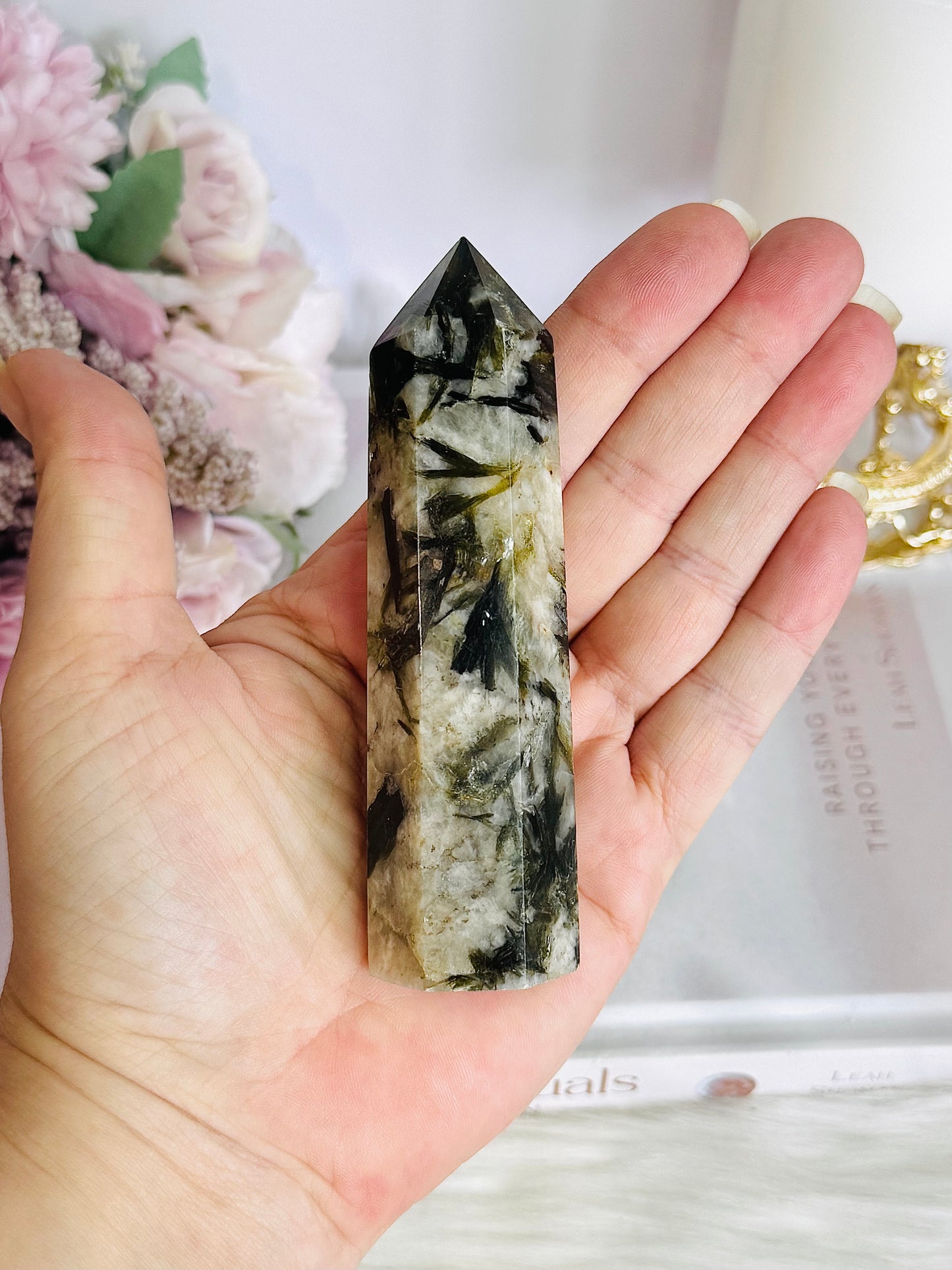 Gold & Black Mica Tower 11cm