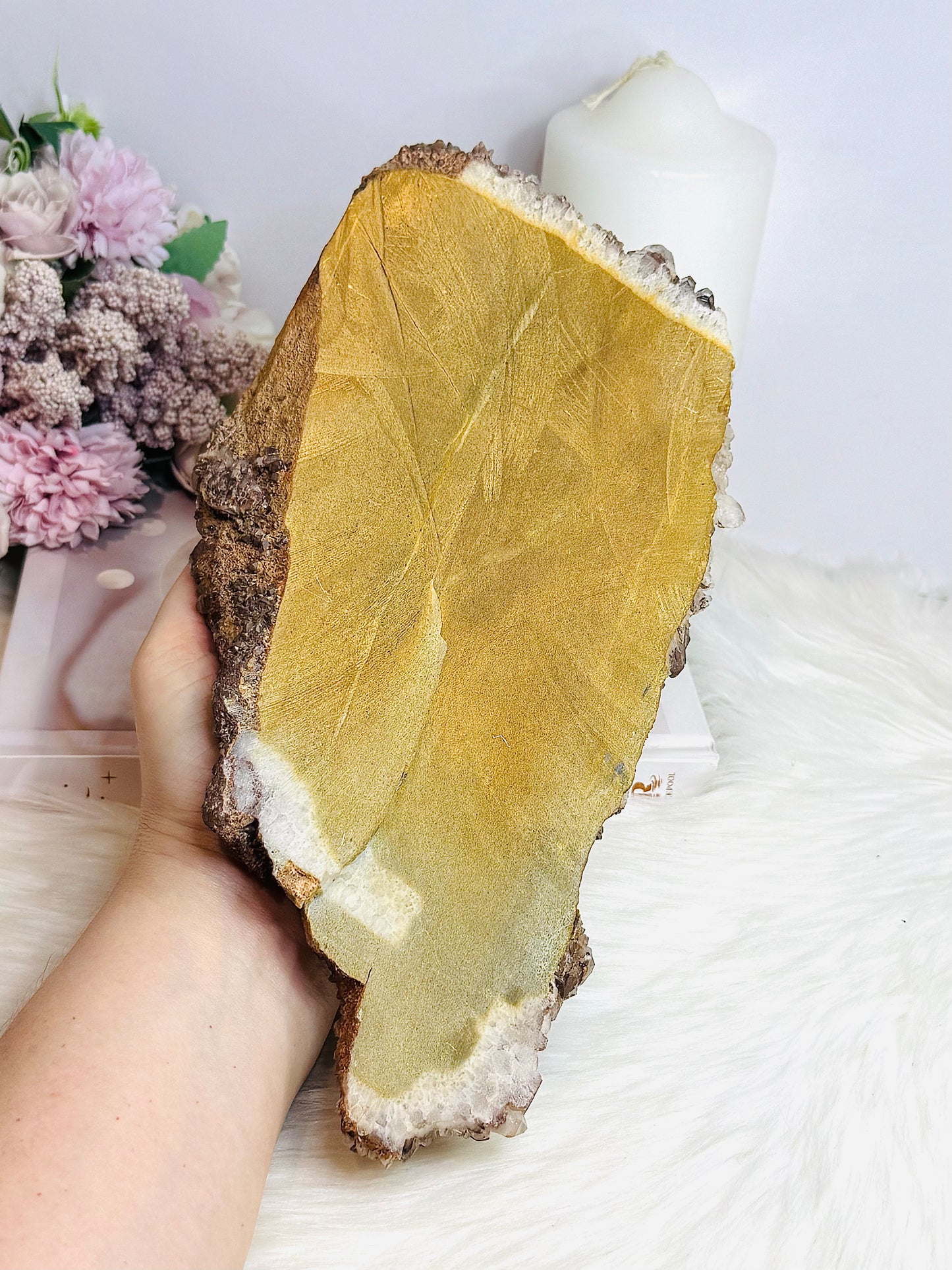 Huge Natural Ferrunginous Hematoid | Fire Quartz Specimen 27cm 2.09KG