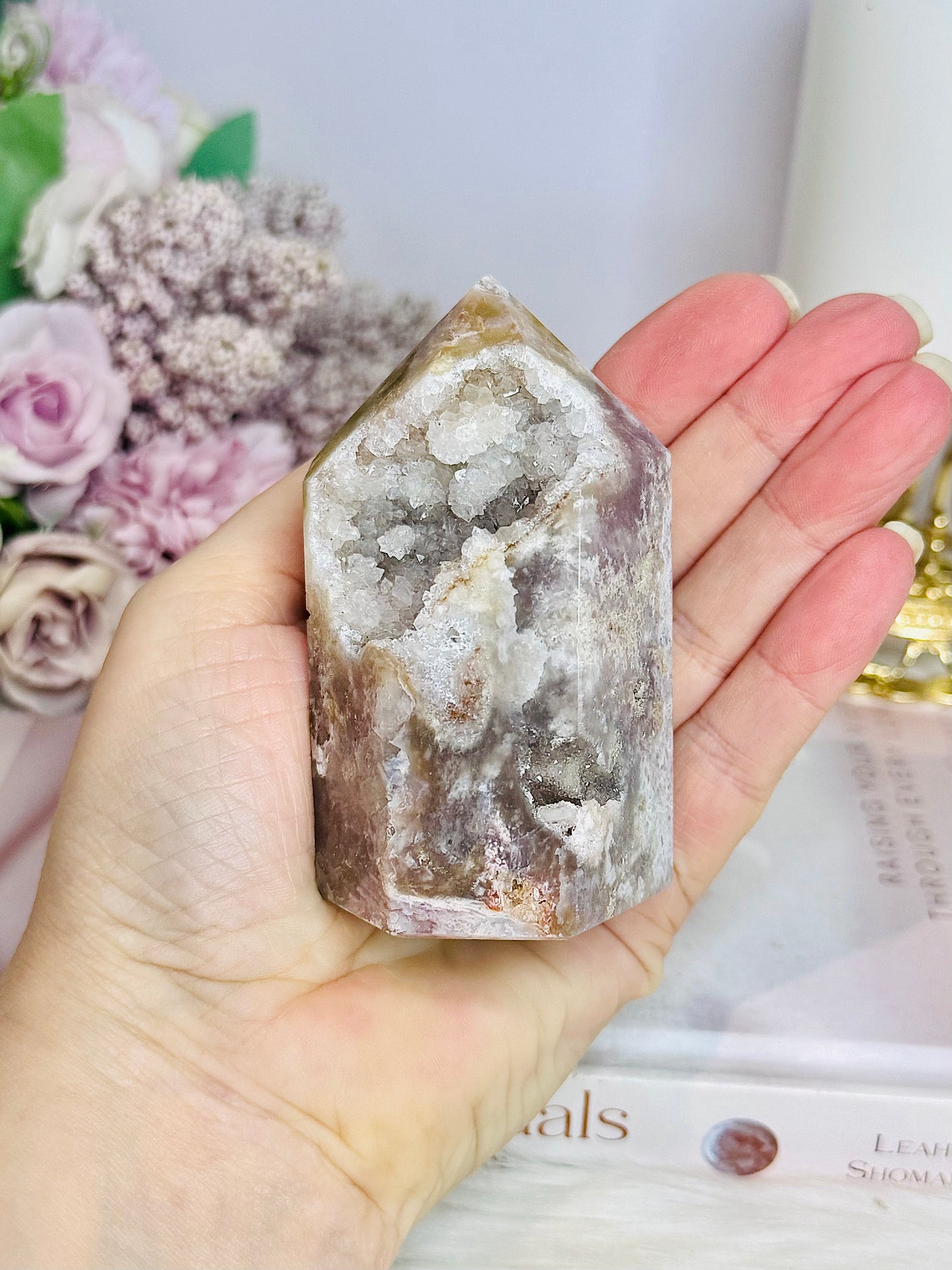 Druzy Pink Amethyst Chunky Tower 245g