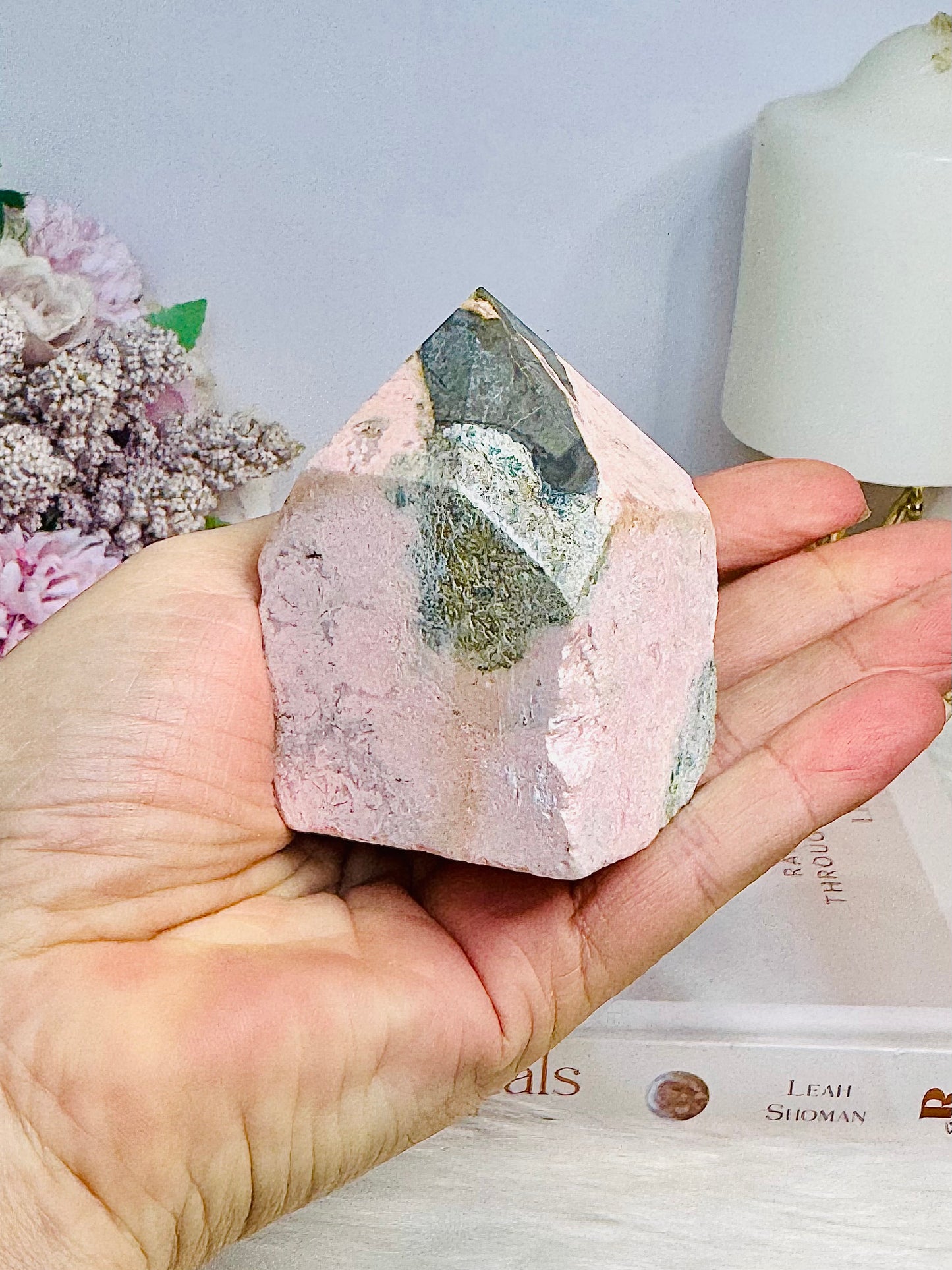 Rhodochrosite Polished Point 246g