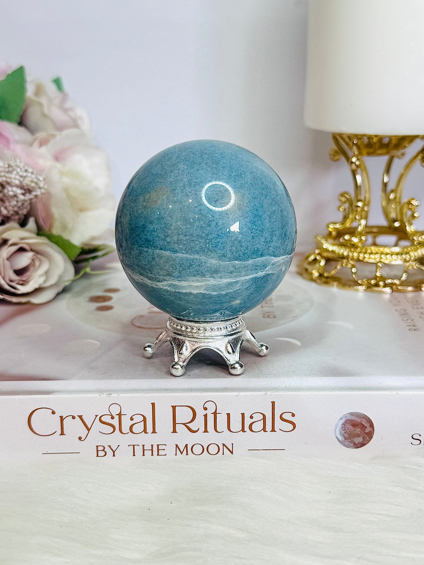 Super Stunning High Grade Natural Trolleite Sphere On Stand 238grams