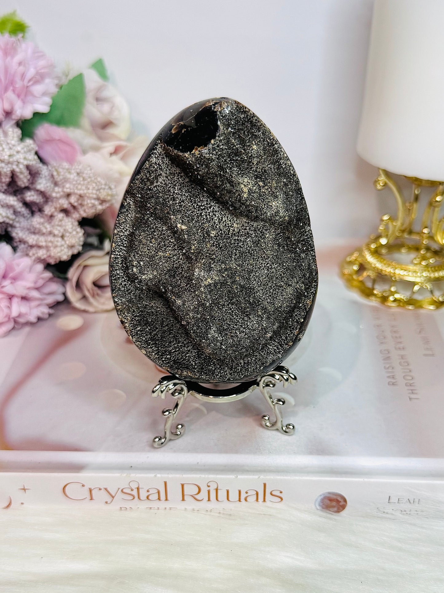 Septarian | Dragon Egg On Stand 10cm