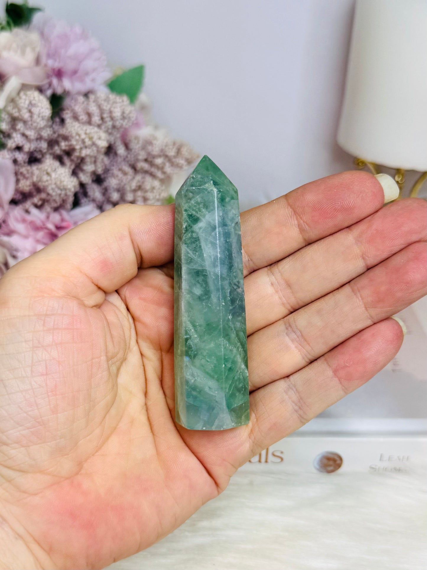 Blue & Green Fluorite Tower 8cm