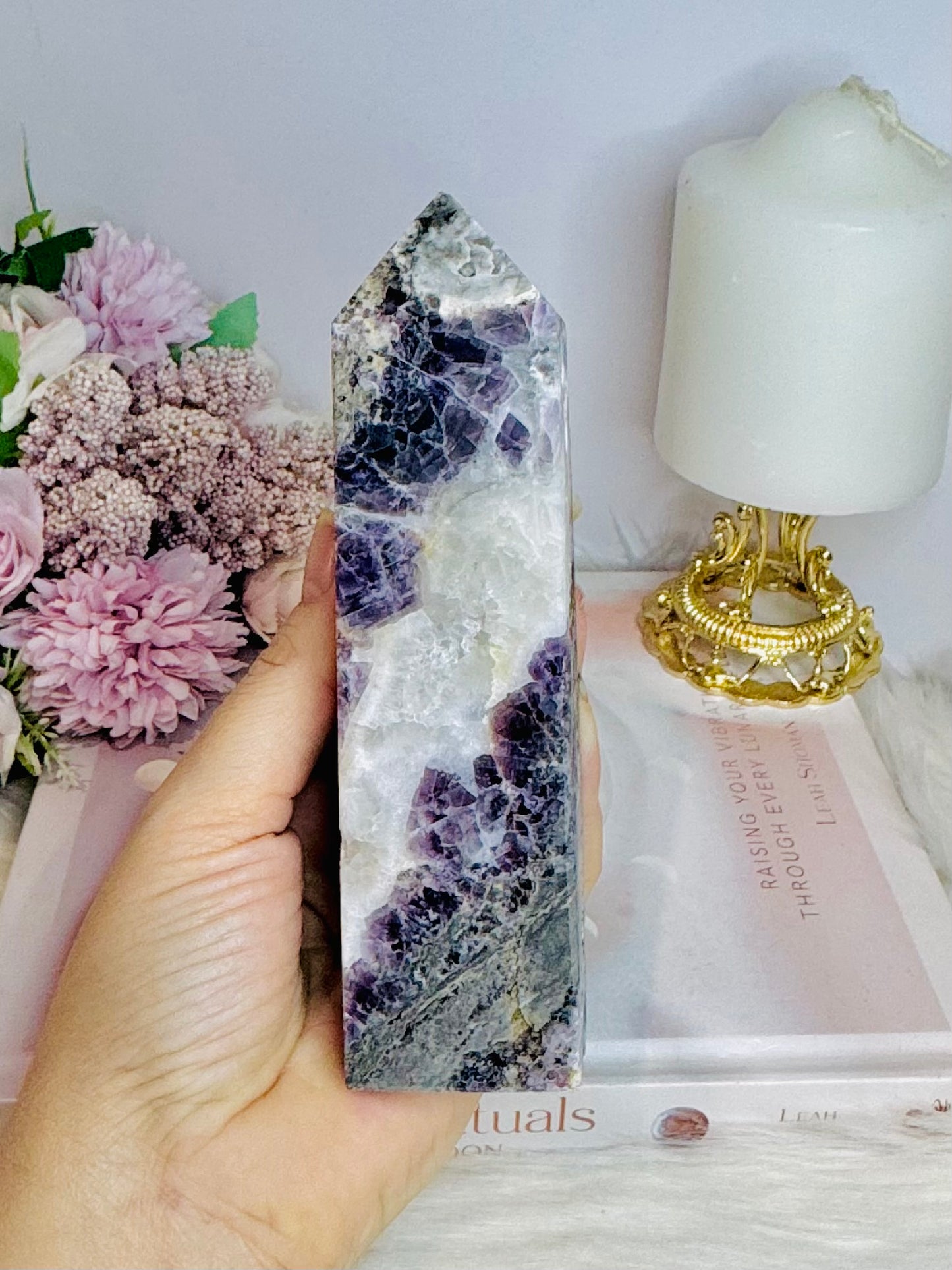 Root Fluorite Tower 15.5cm
